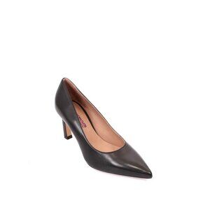 Mariano Paoletti 191a BLack Leather Stiletto Heels Pointy Pumps